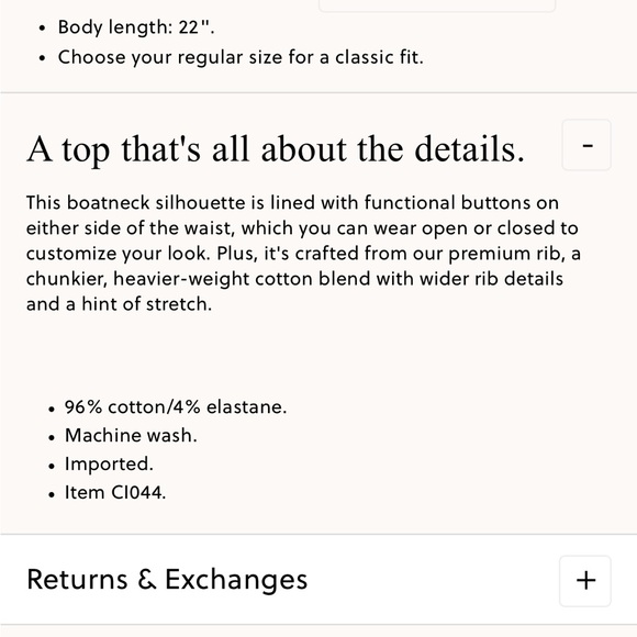 J.Crew Premium Rib Side Button Top - Picture 3 of 5